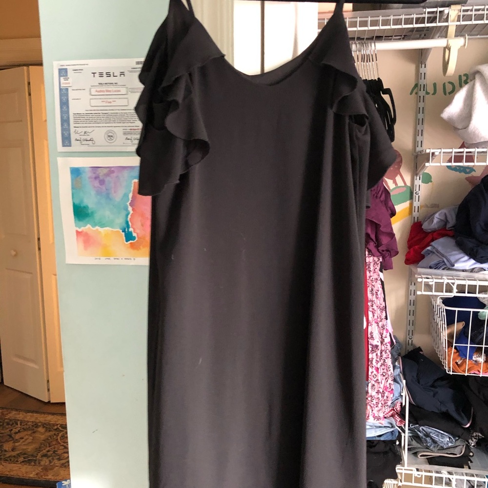 Black mini dress